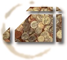 Money with Coffee Stain